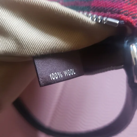 Coach Y2K Vintage Tartan Plaid Wool Mini Bag  Demi Shoulder Purse Holiday Grunge - Picture 11 of 14